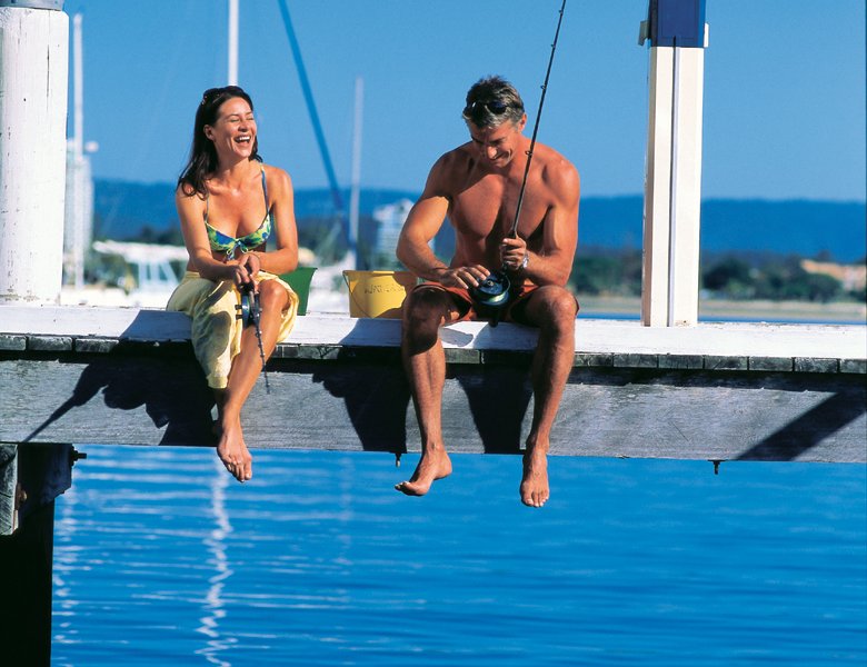 couple fishing